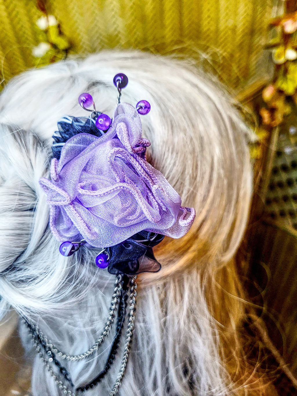 Black Lavender Hair Ornament