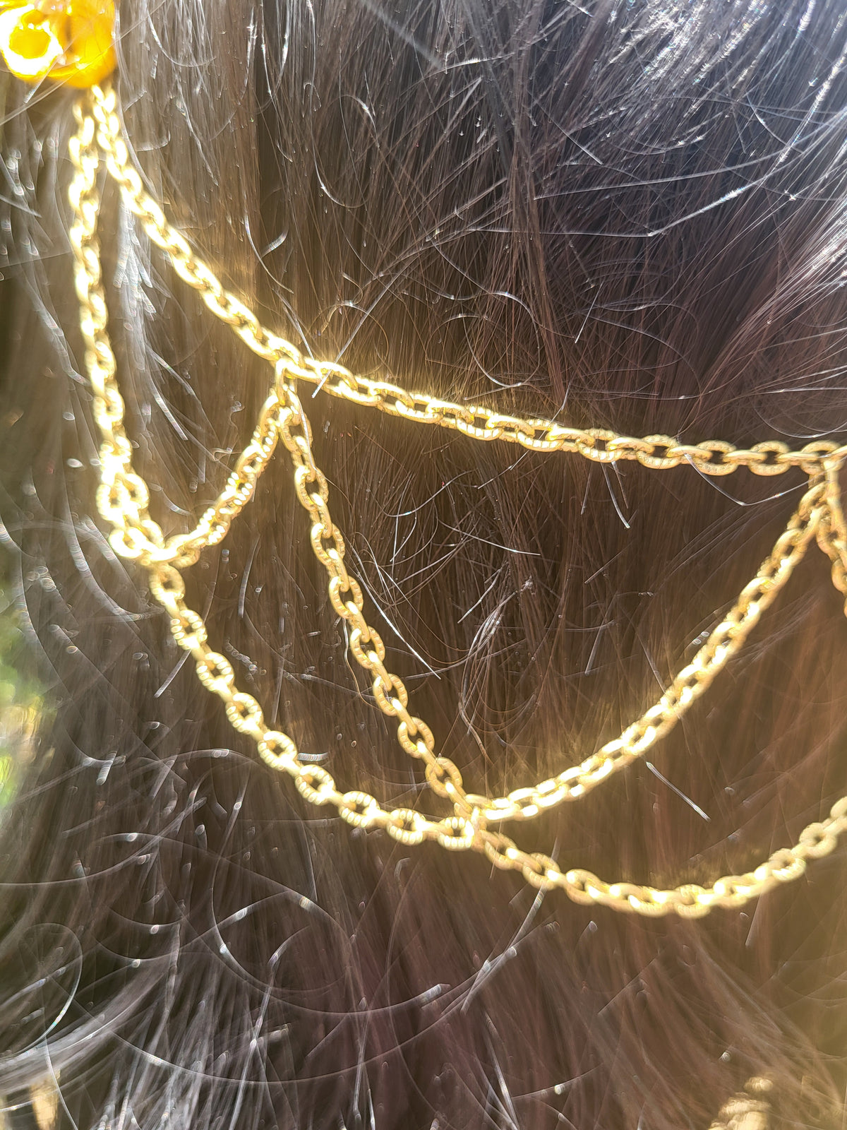 Golden Sunshine Hair Ornament