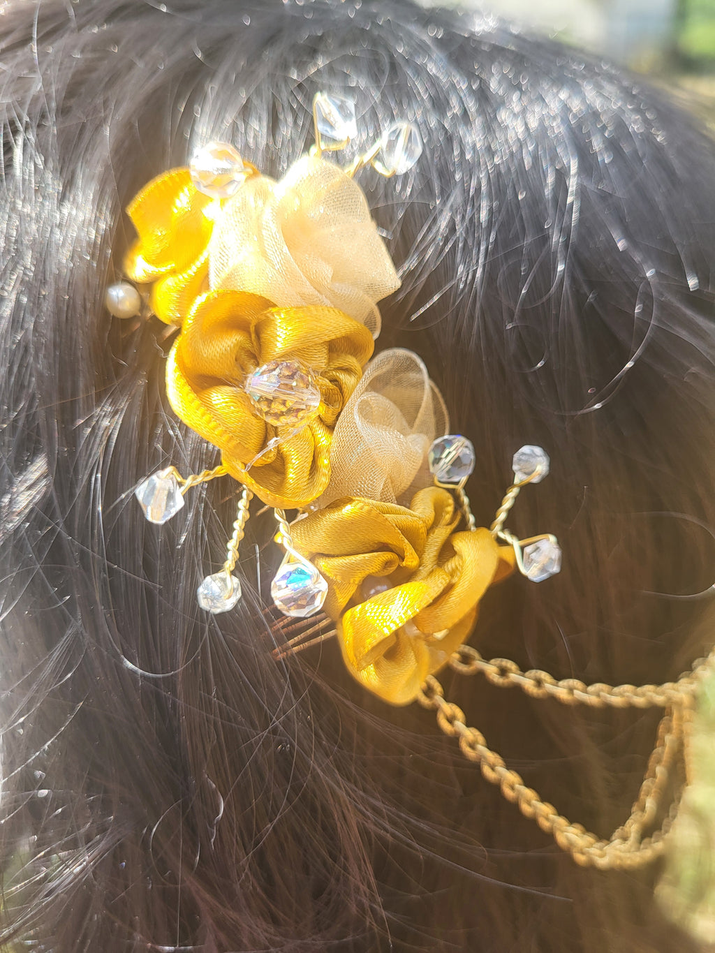 Golden Sunshine Hair Ornament