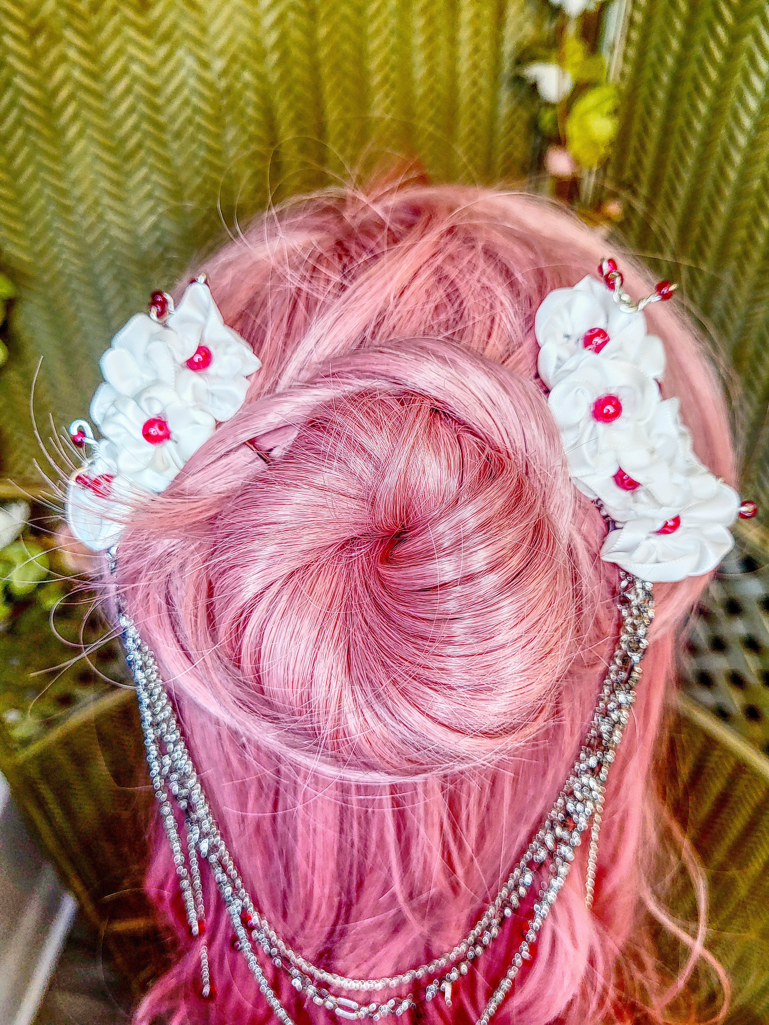 Peppermint Hair Ornament