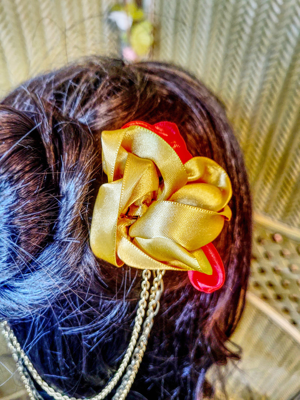 Red and Gold Hair Ornament