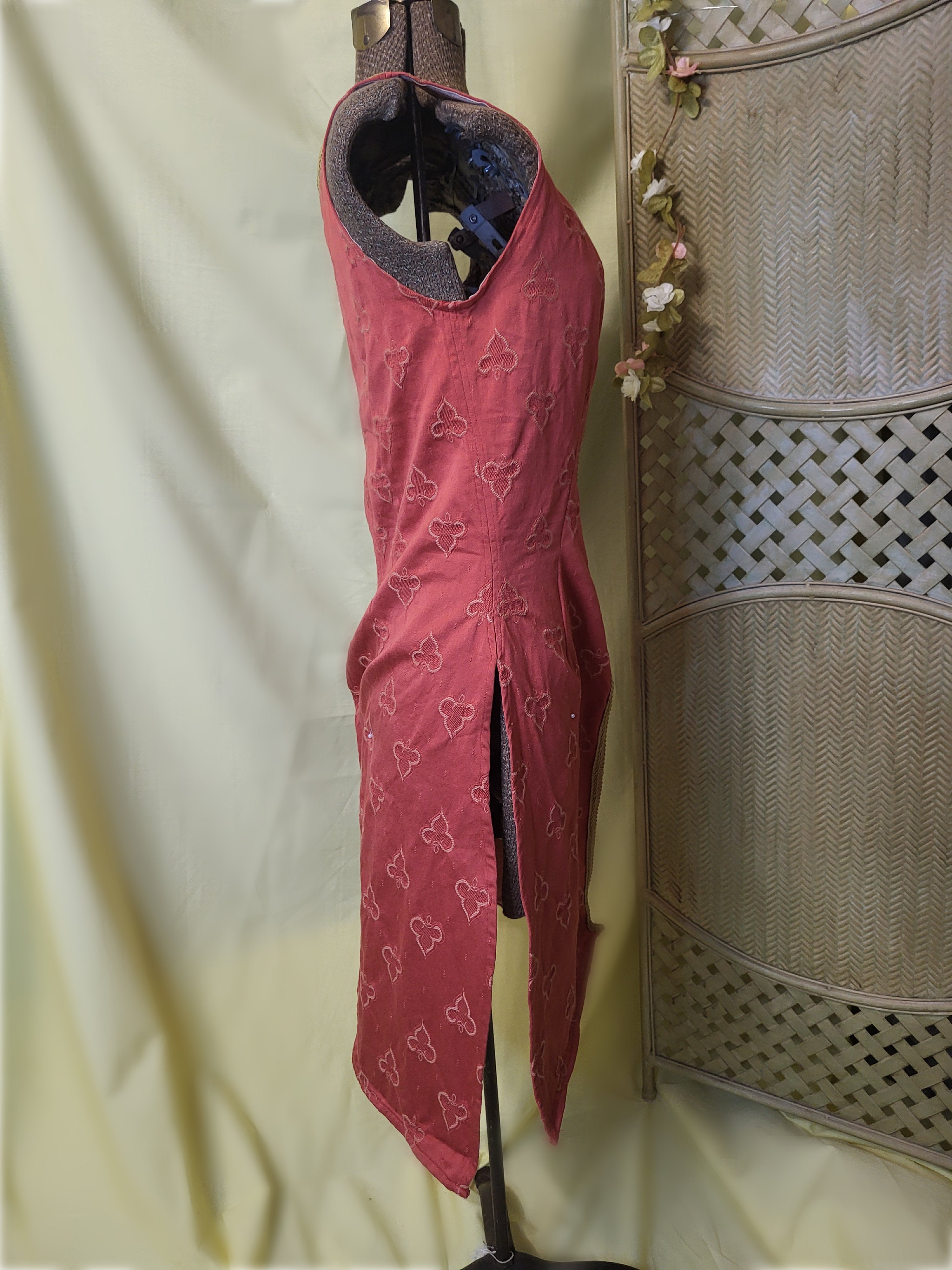 Red with Gold Trim Overdress