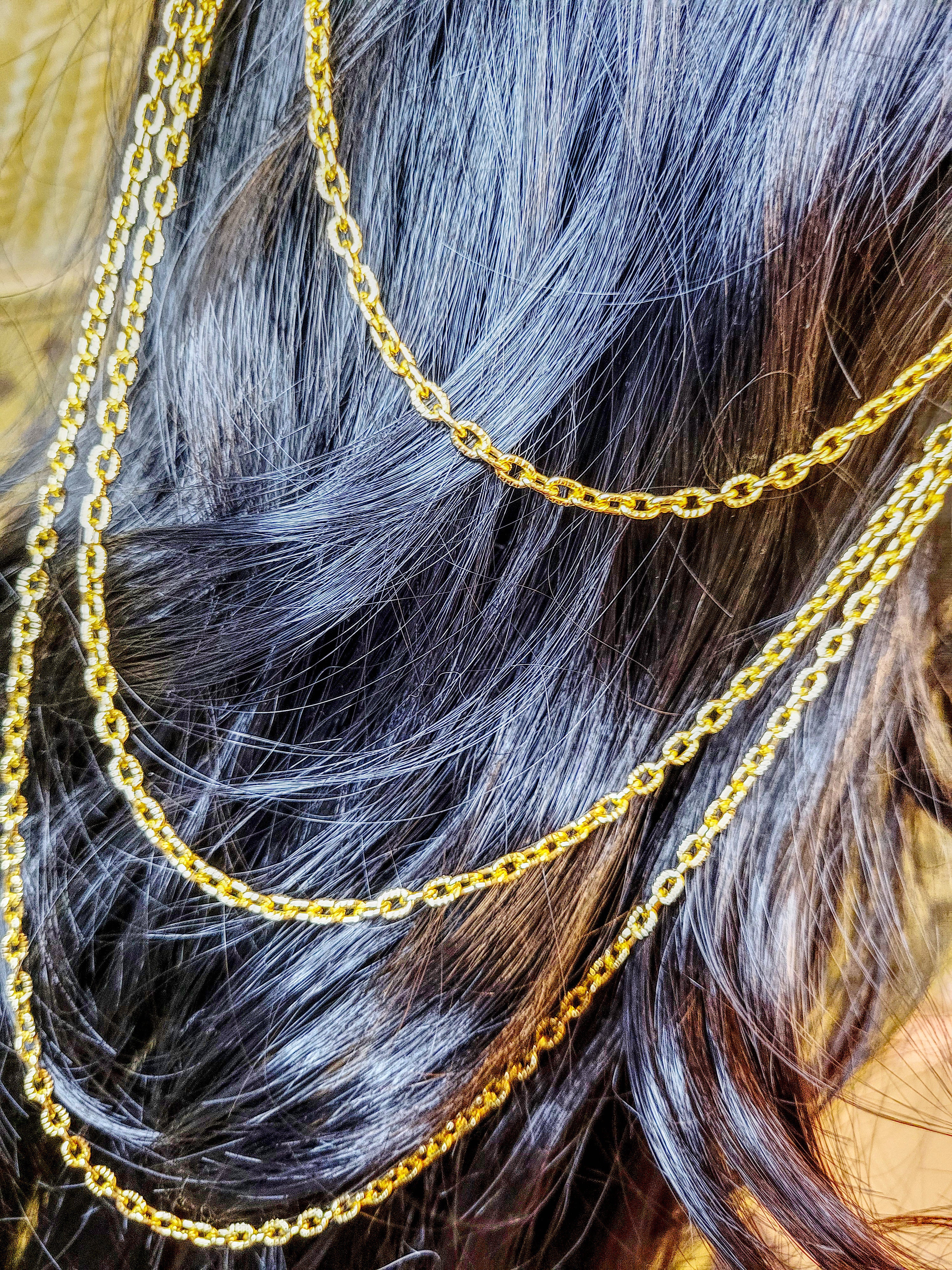 White & Gold Hair Ornament